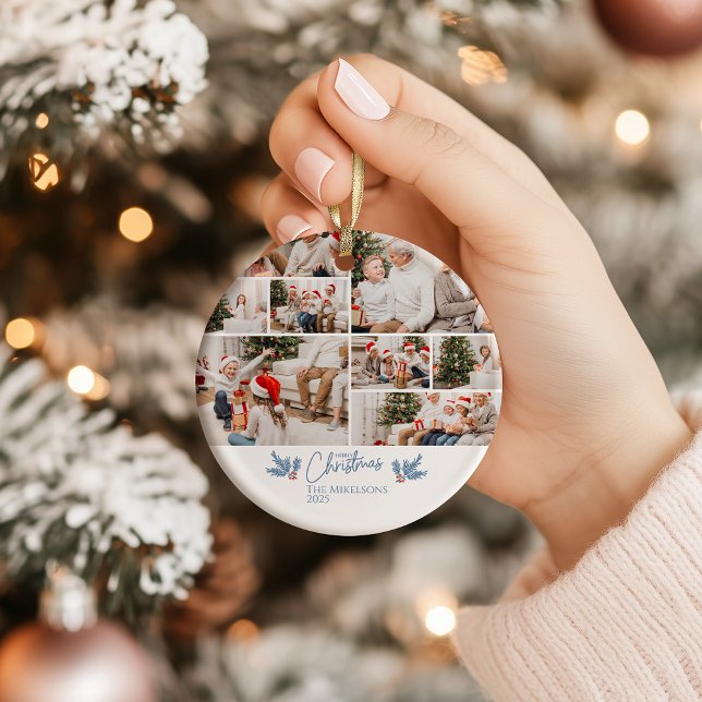 Weihnachts-Doodle-Line Keramik Ornament (Von Creator hochgeladen)