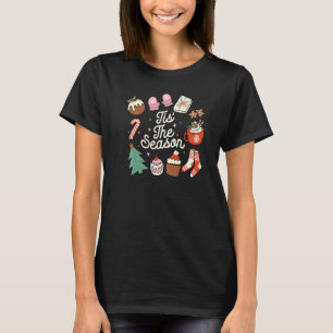 Weihnachts-Doodles: Die Saison Retro Holiday Co T-Shirt