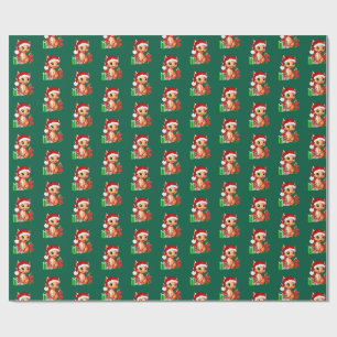 Weihnachts-Drache-Geschenkpapier Geschenkpapier