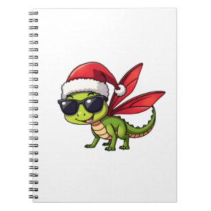 Weihnachts-Dragonfly-Weihnachtsmannmütze Funny Xma Notizblock