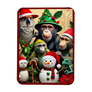 "Weihnachts-Dschungelabenteuer" Magnet