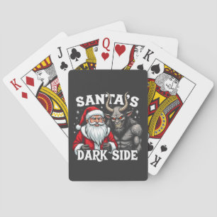 Weihnachts-Dunkle Seite Weihnachtsbäumkrampus Spielkarten
