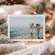 Weihnachts-Einfachheit Foto Weihnachtskarte