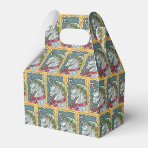 WEIHNACHTS-EINHORN MIT ZUCKERSTANGE GESCHENKBOX WI GESCHENKSCHACHTEL