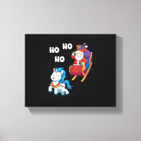 Weihnachts-Einhorn-Shirt Magisches Xmas-Santa-Clau