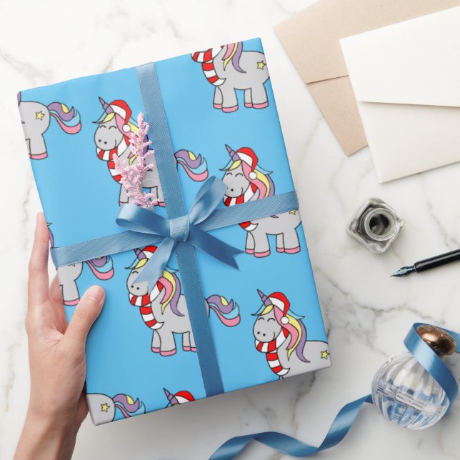 Weihnachts-Einhorn-Umschlagpapier Geschenkpapier (Schenken)