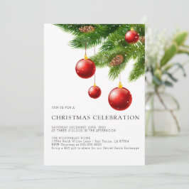 Weihnachts-Einladung druckbar, Moderne Weihnachten Einladung