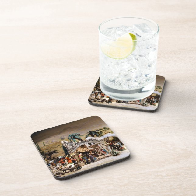 Weihnachts-Einrichtung für Krippen Untersetzer (Rechte Seite)