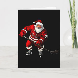 Weihnachts-Eishockeyspieler Karte
