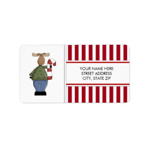 Weihnachts-Elche-Adresse Mailing-Labels Adressaufkleber