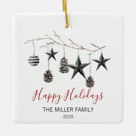 Weihnachts-Elegante Zweigstelle Ornament