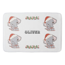 Weihnachts Elephant Badezimmer Mat Badematte