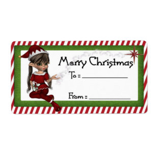 Weihnachts-Elf D3: Fantasy Christmas Geschenk Labe