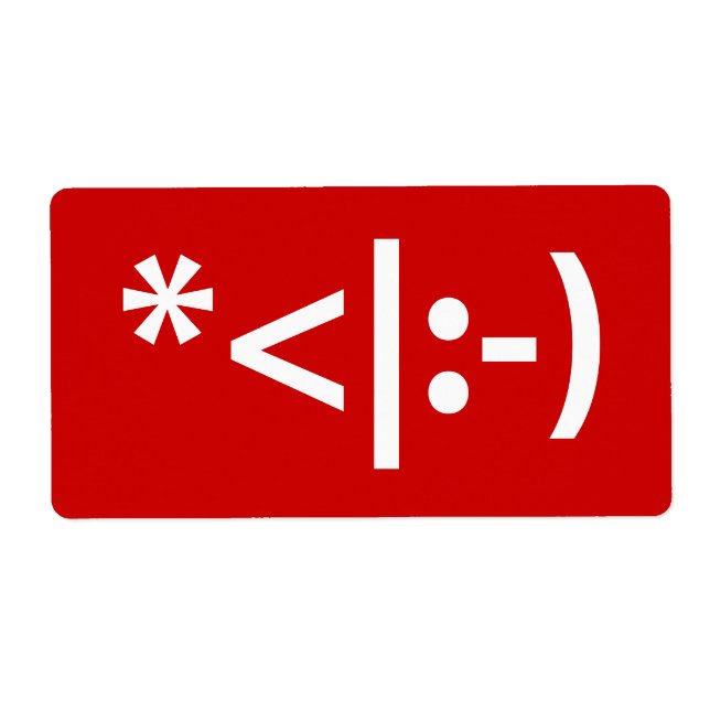 Weihnachts-Elf Emoticon Xmas ASCII Text Kunst (Vorne)