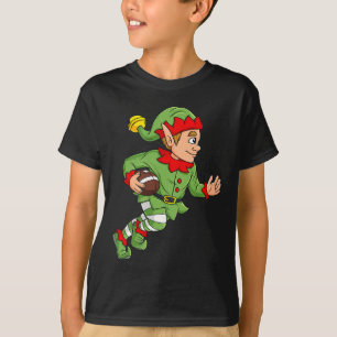 Weihnachts-Elf-Fußball zurückrennen Jungs Kinder F T-Shirt