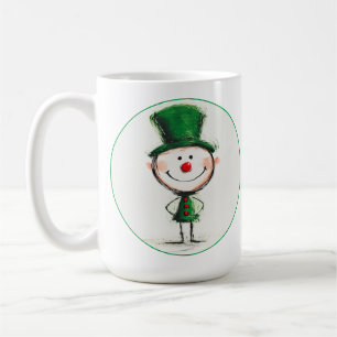 Weihnachts Elf Geomisierte Kaffee-Tasse lächeln Kaffeetasse