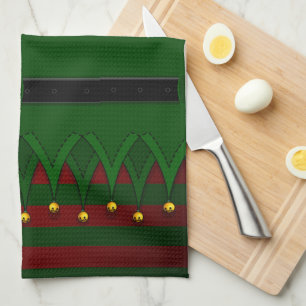 Weihnachts Elf Handtuch Custom Holiday Tee Handtüc