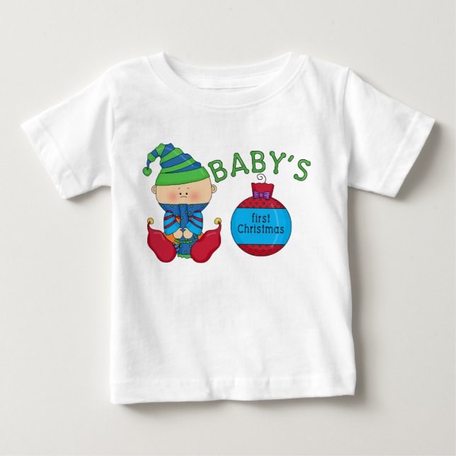 Weihnachts-Elf-Hemden und Geschenke Baby T-shirt (Vorderseite)