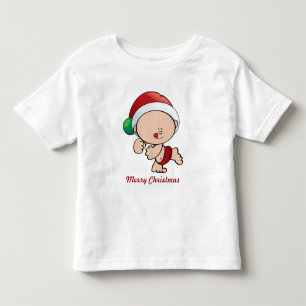 Weihnachts-Elf-Holiday-Tee-Shirt Kleinkind T-shirt