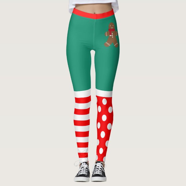 Weihnachts-Elf-Leggings Leggings (Vorderseite)