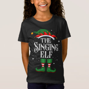 Weihnachts Elf Matching Familie lustig Singen El T-Shirt