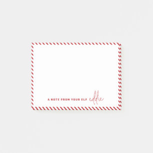 Weihnachts-Elf-Nachricht Eine Nachricht von Ihrem  Post-it Klebezettel