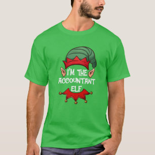 Weihnachts Elf Pajama Geschenk Ich bin der Buchhal T-Shirt