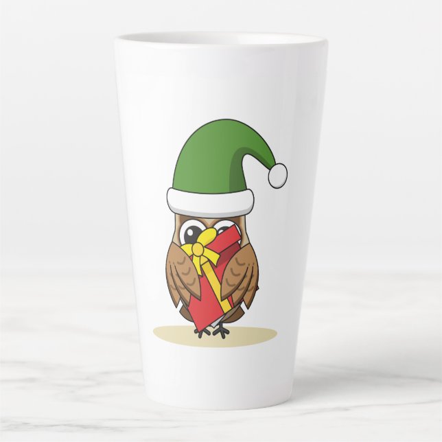 Weihnachts-Elf-Schüssel mit Gegenwart Milchtasse (Vorderseite)