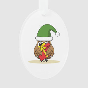 Weihnachts-Elf-Schüssel mit Gegenwart Ornament