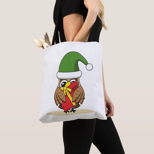 Weihnachts-Elf-Schüssel mit Gegenwart Tasche (Von Nahem)