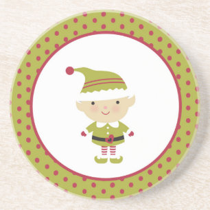Weihnachts-Elf Weihnachtsgetränk Untersetzer