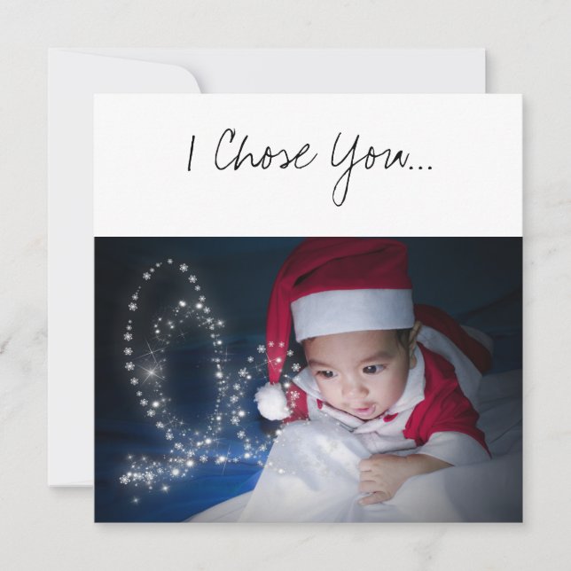 Weihnachts-Eltern-Vorschlag Baby mit Weihnachtsman Karte (Vorderseite)
