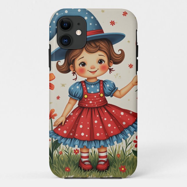 Weihnachts-Engel-Kind Geschenk Handy Case iPhone (Rückseite)