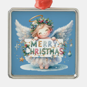 Weihnachts-Engel-Ornament Ornament Aus Metall