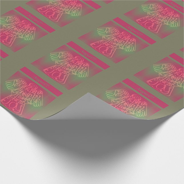 Weihnachts-Engel "Siehe.." Umschlagpapier Geschenkpapier (Ecke)