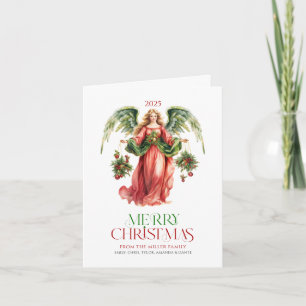 Weihnachts-Engel-Typografie Weihnachtsgrüßkarte Einladung