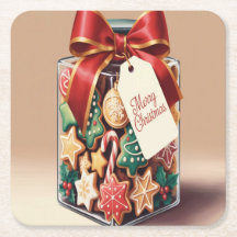 Weihnachts-Erinnerungen Cookie Jar Untersetzer