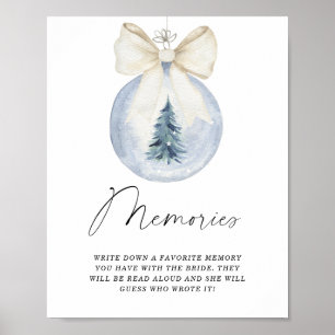Weihnachts-Erinnerungen mit dem Brautplakat Poster