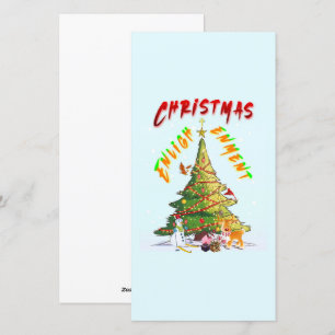 Weihnachts-Erleuchtung Feiertagskarte