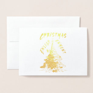 Weihnachts-Erleuchtung Folienkarte