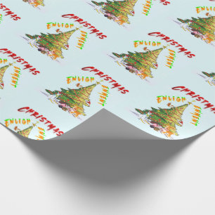 Weihnachts-Erleuchtung Geschenkpapier