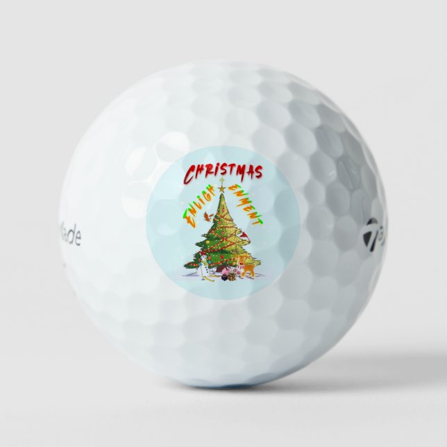 Weihnachts-Erleuchtung Golfball (Vorderseite)