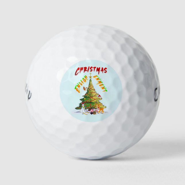 Weihnachts-Erleuchtung Golfball (Vorderseite)