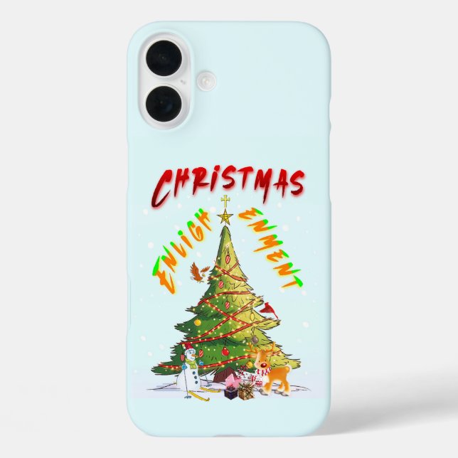 Weihnachts-Erleuchtung iPhone 16 Plus Hülle (Rückseite)