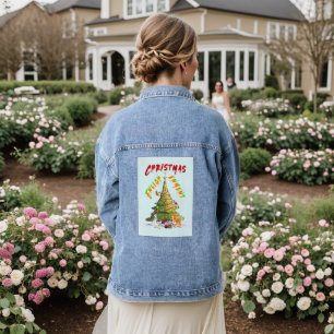 Weihnachts-Erleuchtung Jeansjacke