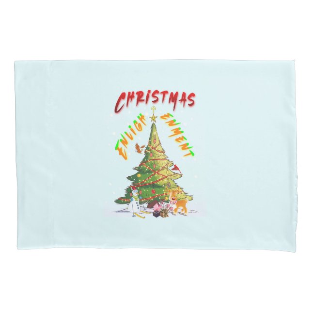 Weihnachts-Erleuchtung Kissenbezug (Vorderseite)