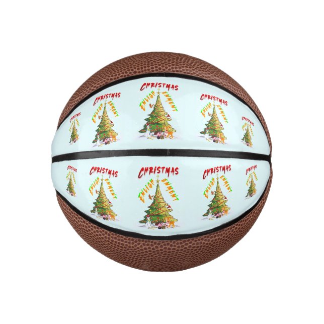 Weihnachts-Erleuchtung Mini Basketball (Vorderseite)