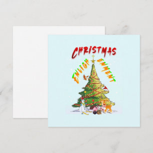 Weihnachts-Erleuchtung Mitteilungskarte