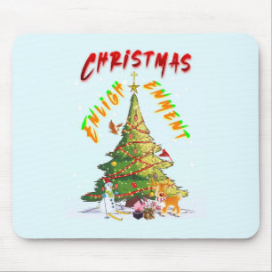 Weihnachts-Erleuchtung Mousepad