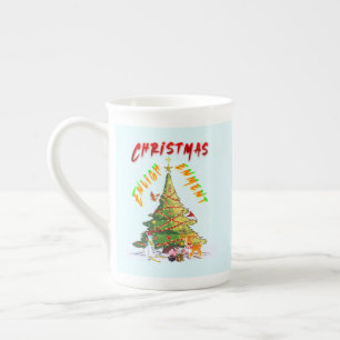 Weihnachts-Erleuchtung Prozellantasse